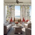 thumbnail image 6 of Gnomes Spring Floral Blackout Curtains for Bedroom Living Room Darkening Curtains 84 Inch Length 2 Panels Set Daisy White Pastoral Flowers Window Curtain Window Treatment Grommet Drapes 42"x84", 6 of 9