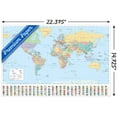thumbnail image 3 of World Map 2023 Wall Poster, 14.725" x 22.375", 3 of 4