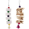 thumbnail image 1 of 2Pcs Pet Bird Parrots Toy Bite Resistant Teeth Grinding Chewing Hanging Stones, 1 of 9