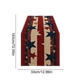 thumbnail image 3 of erdimoy 4th of July Patriotic Quilted Star Table Runner, 5 Styles Red White Blue Star Striped Linen Table Runner for Independence Day Memorial Day Home & Patio BBQ Decor, 3 of 6