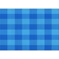 thumbnail image 1 of Ahgly Company Tapis d'Intérieur Rectangulaire Transitionnel Bleu Lavable à la Machine, 2 Pieds x 3 Pieds, 1 of 7