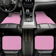 thumbnail image 6 of Sikiie Rose Red Car Foot Mat Set of 4 Pieces Basics Universal Fit Rubber Carpet Floor Mats For Car SUV Van & Truck, 26.8"L x 17.3"W (Front), 13"L x 17.3"W(Rear), 6 of 6