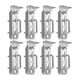 thumbnail image 4 of Soportes de bancada para remolque de barco de 8", accesorios para travesaño de remolque de barco, giratorios resistentes 8 piezas plateadas, 4 of 8