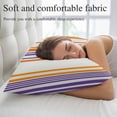 thumbnail image 5 of Orange Striped Pillow Covers 24"x36", Farmhouse Stripes Modern Abstract Art Soft Brushed Microfiber Breathable Throw Pillow Covers, Decorative Pillowcase with Zipper for Couch Sofa Bedroom, 5 of 9