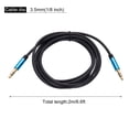thumbnail image 2 of 3.5mm TRS Aux Cable Male to Male Auxiliary Audio HiFi Headphone Cord 6.6ft Nylon Braided, Blue, 2 of 6