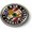 Metal Bezel, variant on Gulf War Combat Veteran 3D Domed CAR Emblem Badge Sticker Round Flexible Round