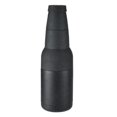 thumbnail image 1 of 12 oz Beer Can Insulators, Stainless Steel Double Wall Beer Cooler with Corkscrew Black, 1 of 4