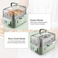 thumbnail image 4 of BUYDEEM Digital Multifunctional Food Steamer for Cooking, 5-Quart, Cozy Greenish, 4 of 9