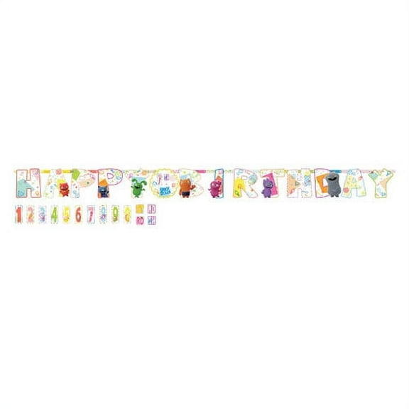 UglyDolls Movie Jumbo Letter Banner Kit (1ct)