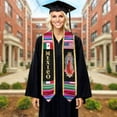 thumbnail image 4 of Mexican Graduation Sash, Mexico Graduation Stole 2025,Mexican American Flag Graduation Sash, 4 of 10