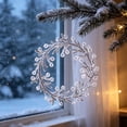 thumbnail image 5 of Christmas Decoration Crystal Ornaments,Hanging Acrylic Christmas Wreath Shaped Ornaments for Christmas Tree Winter New Year Fireplace Party Holiday Decoration, 5 of 7