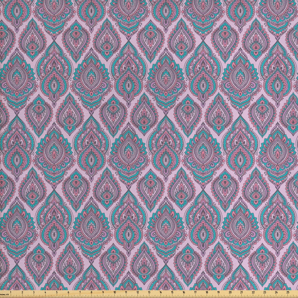 Art Deco Style Fabric by the Yard Upholstery Decorative Fabric for DIY