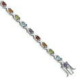 thumbnail image 1 of 925 Sterling Silver Multi Gemstone Bracelet, 1 of 7