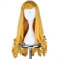 thumbnail image 2 of Peluca de Princesa de las Bellas Durmientes de Anime, Pelo y Amarillo para Mujer, Disfraz de Cosplay, Pelucas para Fiesta de Halloween, Pelo y Rizado, 2 of 5