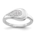 thumbnail image 1 of SS White Ice .07ct. Diamond Ring Size 7, 1 of 3