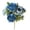 Dark Blue, variant on European Style Artificial Peony, for Home Decor Indoor Fake Bouquet Faux Floral Arrangements Dining Table Centerpieces for Kitchen Party Decor