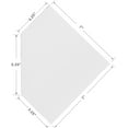 thumbnail image 7 of WELLAND 7-Inch Floating Corner Shelves Wall Mounted Shelves Display Rack, 7" W x 7"D x 0.6"H, Set of 2, White, 7 of 7