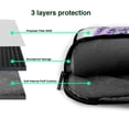 thumbnail image 4 of YFYANG 14 inch Universal Laptop Bag Oxford Cloth Laptop Sleeve, Multi-functional Purple Lavender Watercolor Doodle Pattern Notebook Computer Messenger Bag Handbag, 4 of 8