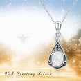 thumbnail image 5 of Cuoka Opal Urn Necklace 925 Sterling Silver Teardrop Urn for Ashes Pendant Necklaces with 18+2'' Chain Embedded Opal Memorial Jewelry Gift for Women Grandma Grandpa Dog Cat, 5 of 7