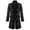 Black, variant on HAPIMO Big Men's Button Trench Coat Tailcoat Jacket for Men Fashion Gothic Steampunk Medieval Jacket Tuxedo Jacket Lapel Frock Coat Stand Collar Casual Workout Black L