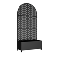 thumbnail image 3 of MAYEERTY 72"x35" Outdoor Arched Planter Box with Trellises, Metal Raise Garden Beds for Vine Climbing Plants, Black, 3 of 9