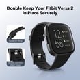 thumbnail image 4 of MYKOMI 2 Pack Waterproof Bands Compatible with Fitbit Versa 2 Bands for Women Men, Classic Soft Sports Replacement Wristbands for Fitbit Versa 2/Versa Lite/Versa SE, 4 of 7