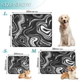 thumbnail image 3 of RMDQTR 2Pack Set of Medium and Large Pet Potty Pads Reusable Ultra-Absorbent Pet Training Pads Leak-Proof Pet Pads Matte Black Flowing Lines, 3 of 7