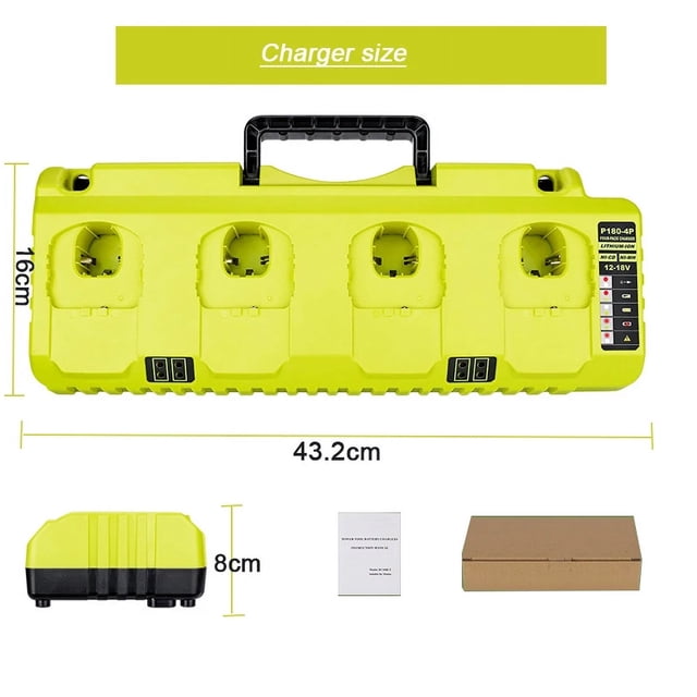 Accesorio de Herramientas NI-CD NI-MH Li-ion Battery Charger For RYOBI 12V 14.4V 18V ONE+ Serise Charger P102 P103 P104 P105 P107 P108
