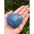 thumbnail image 3 of Lapis Lazuli Gemstone Hearts, Polished Lapis Lazuli Puffy Hearts, Lapis Lazuli Palm Stone, Lapis Lazuli Heart (1 Heart), 3 of 9