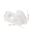 thumbnail image 2 of PAMINGONO 15Pcs Screw in White Plastic Hooks for Outdoor LED String Lights and Holiday Decorations, 2 of 8