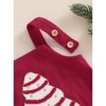 thumbnail image 6 of aturustex Infant Baby Girl Christmas Corduroy Overall 0-18M Newborn Casual Sleeveless Bodysuits Elk/Christmas Tree Embroidery Rompers Loose Casual Sanuit for Toddler Comfy Cute Daily Clothes, 6 of 7