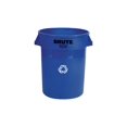 thumbnail image 1 of Rubbermaid Brute - Corbeille à Papier - Ronde - 32 gal - Poignées - blue, 1 of 1