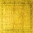 thumbnail image 1 of Ahgly Company Indoor Square Persian Yellow Traditional Area Rugs, 8' Square, 1 of 4