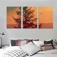 thumbnail image 3 of nygtbtfer 3 Panel Wall Art Modern Artworks for Home Decor Canvas Prints Silhouette of hanging on cliff Landscape of mountain peaks Pictures for Living Room Bedroom Decoration, Ready to Hang 12x16x3pcs, 3 of 4
