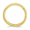 thumbnail image 2 of 925 Sterling Silver Gold Plate Wave Stackable Ring Curved, 2 of 7