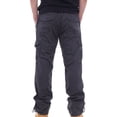 thumbnail image 3 of YYDGH Men's Cargo Pants Cotton Wide Leg Work Pants with Multi Pockets Casual Loose Hiking Camping Trousers, 3 of 8