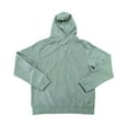 thumbnail image 2 of Reebok Men's Full Zip Color Block Drawcord Adjustable Hood Training Woven Jacket (Mossy Green/Black, L), 2 of 2