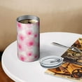 thumbnail image 3 of 20oz Coffee Tumblers Pioneer Flower Floral Print Pattern Stainless Steel Vacuum Insulated Travel Tumbler Coffee Cups Mug with Lid and Straw with Cleaning Brush for Cold & Hot Drinks, 3 of 5