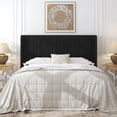 thumbnail image 2 of Frostbloom Queen Size Velvet Upholstered Bed with Wingback Headboard, Black, 2 of 8