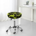 thumbnail image 7 of Vsdgher Cute Cartoon Dinosaurs Print Stool Covers Round,Stretch Round Stool Covers Washable Stool Cushion Slipcover Elastic Chair Covers for 12-14 Inch Chair, 7 of 7