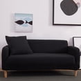 thumbnail image 1 of MintLimit Super Stretch Sofa Cover Couch Lounge Protector Slipcovers Seater Covers(1 Searter 90-140CM, Black), 1 of 4