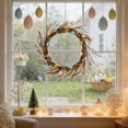 thumbnail image 5 of 11.81Inch Easter Egg Wreath, Artificial Spring Flower Wreath with Colorful Eggs, Hanging Easter Wreath for Front Door Home Decor, 5 of 9