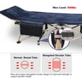 thumbnail image 4 of REDCAMP Folding Camping Cots with Pad for Adults Heavy Duty, Portable Sleeping Cots Bed for Outdoor Office Home, 75x28inch, Blue, 4 of 7