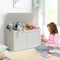 thumbnail image 2 of Costway Coffre à Jouets en Bois pour Enfants, Banc de Rangement avec Couvercle Rabattable et Charnière de Sécurité, 2 of 10