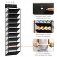 thumbnail image 4 of KEEPJOY 10 Tiers Mesh Over Door Shoe Organizer Storage, Hanging Shoe Holder for Door with Large Deep Pockets, Holds 20-30 Pairs of Shoes,Piano Whit, 4 of 8
