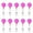 B, variant on 10-Pack Retractable Badge Holders with 10 Colors, Scroll ID Card Clip for Work and Security, Spring-Loaded Reel with 25-Inch Extension,Ideal for Nurses, Teachers, and Professionals