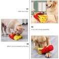 thumbnail image 3 of Perro Snuffle Toy Pet Alimentador lento Papas fritas en forma de entrenamiento Squeaky Toy, 3 of 6