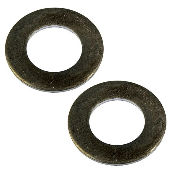 KarParts360 For Toyota Celica 1990 1991 1992 1993 Engine Oil Drain Plug Gasket | 2 Pieces | Aluminum Material | Silver | 0.48 Inches Inside Diameter | Replacement For 90430-12027, E45Y6734-A