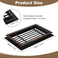 thumbnail image 2 of Uxcell 16" x 10" Door Air Vent Cover Anodized Aluminum Alloy Grille Ventilation Guard Louver Cover for Cabinet Wardrobe Door, Black, 2 of 7