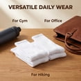 thumbnail image 3 of TRANSLINK Men's 6 Pack White Crew Socks, 75% Cotton Athletic Cushioned Socks, Moisture Wicking Breathable Casual Socks for Work & Sport, 3 of 7